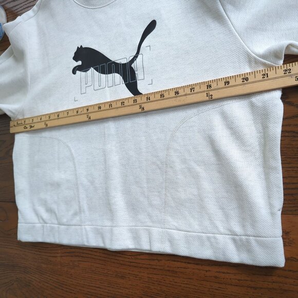 PUMA‎ Women's Crewneck Gray Black Sweatshirt XL Long Sleeve Pullover Athletic - Picture 8 of 11